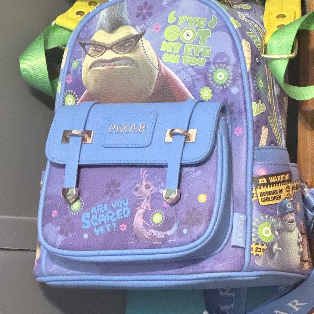 Pixar Purple and Blue Kids Backpack